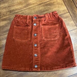 Cat & Jack Rust Corduroy Mini Skirt
